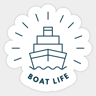 It's the boat life in The Shores Sticker